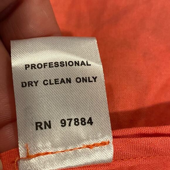 Tart Collections Blazer Single Button Lace Overlay Coral White Sz M NWT - Picture 7 of 8